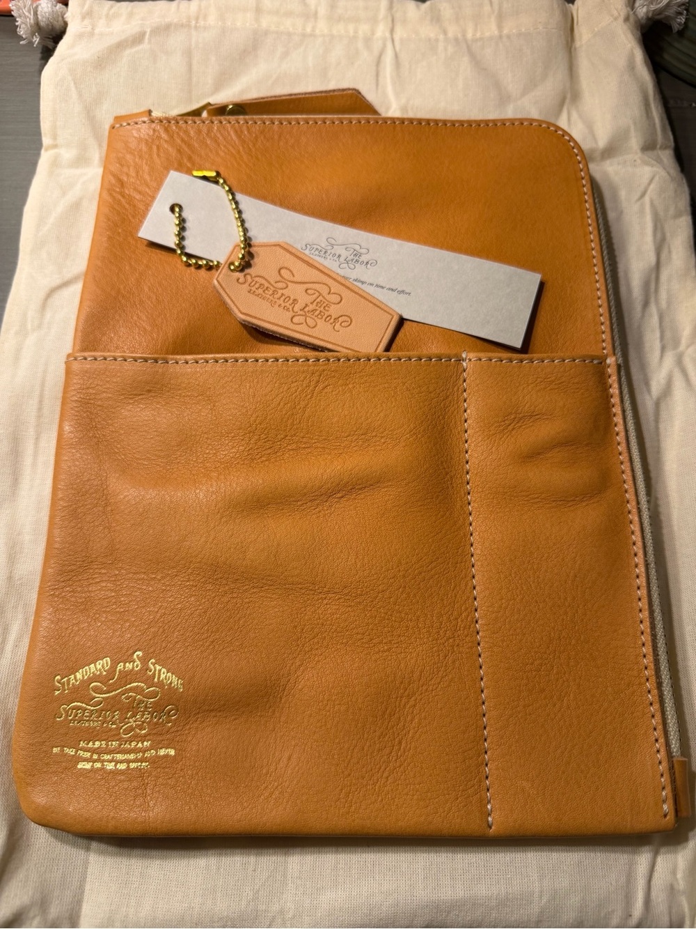 NEW: The Superior Labor - Leather Portfolio - Natural (A5)
